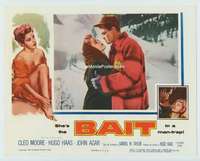 t306 BAIT movie lobby card '54 sexy bad girl Cleo Moore image!