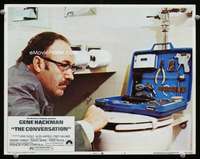 t287 CONVERSATION movie lobby card #4 '74 Gene Hackman c/u, Coppola