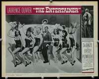 t271 ENTERTAINER movie lobby card #3 '60 Olivier & sexy chorus girls!