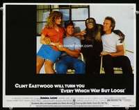 t270 EVERY WHICH WAY BUT LOOSE movie lobby card #8 '78 Clint Eastwood