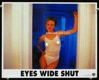 t268 EYES WIDE SHUT movie lobby card '99 near naked Nicole Kidman!