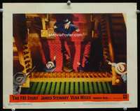 t265 FBI STORY movie lobby card #3 '59 great overhead image, Stewart