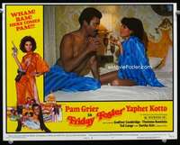 t259 FRIDAY FOSTER movie lobby card #7 '76 Pam Grier, Thalmus Rasulala