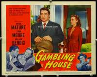 t254 GAMBLING HOUSE movie lobby card #2 '51 Terry Moore, Victor Mature
