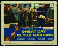 t248 GREAT DAY IN THE MORNING movie lobby card #3 '56 Tourneur
