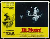t241 HI MOM! movie lobby card #1 '70 early Robert De Niro, De Palma