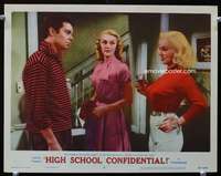 t240 HIGH SCHOOL CONFIDENTIAL movie lobby card #3 '58 Mamie Van Doren