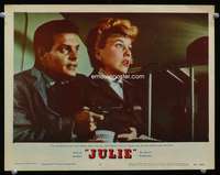 t217 JULIE movie lobby card #5 '56 Doris Day, Louis Jourdan