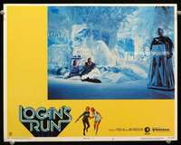 t203 LOGAN'S RUN movie lobby card #4 '76 Michael York, Jenny Agutter