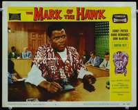 t193 MARK OF THE HAWK movie lobby card #3 '58 Sidney Poitier c/u!
