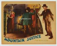 t178 MOUNTAIN JUSTICE movie lobby card '37 wild whipping scene!