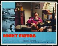 t169 NIGHT MOVES movie lobby card #7 '75 Gene Hackman barefoot!