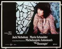 t157 PASSENGER movie lobby card #7 '75 Maria Schneider, Antonioni
