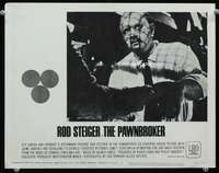 t155 PAWNBROKER movie lobby card #5 '65 Rod Steiger, Sidney Lumet