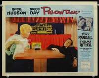 t153 PILLOW TALK movie lobby card #3 '59 Tony Randall, Doris Day