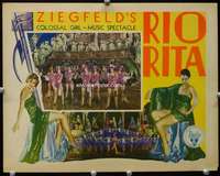 t136 RIO RITA movie lobby card '29 Ziegfeld, fantastic deco image!