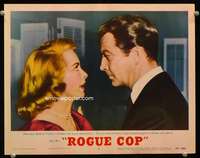 t133 ROGUE COP movie lobby card #6 '54 Robert Taylor, sexy Janet Leigh!