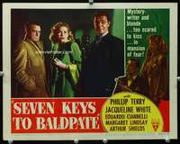 t122 SEVEN KEYS TO BALDPATE movie lobby card #7 '47 Jacqueline White