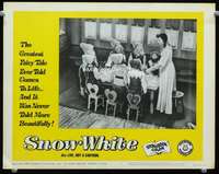 t108 SNOW WHITE movie lobby card #8 '65 7 Dwarfs, live German version!