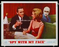 t091 SPY WITH MY FACE movie lobby card #4 '66 Robert Vaughn, Farrell