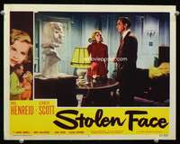 t083 STOLEN FACE movie lobby card #2 '52 Paul Henreid, Lizbeth Scott