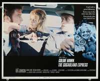 t076 SUGARLAND EXPRESS movie lobby card #1 '74 Spielberg, Goldie Hawn