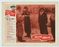 t075 SUICIDE ATTACK movie lobby card '51 captured Japan war films!