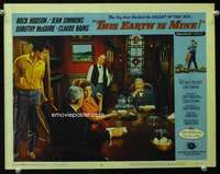 t043 THIS EARTH IS MINE movie lobby card #6 '59 Rock Hudson, Simmons