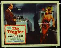 t038 TINGLER movie lobby card #3 '59 Vincent Price, William Castle