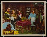 t019 UTAH movie lobby card '45 Roy Rogers, Dale Evans, Gabby Hayes
