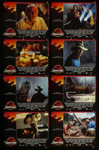 v403 JURASSIC PARK 8 movie lobby cards '93 Steven Spielberg, dinosaurs