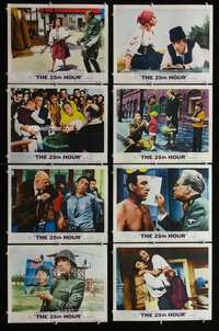 v147 25th HOUR 8 movie lobby cards '67 Anthony Quinn, Virna Lisi
