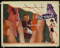 v001 42nd STREET movie lobby card '33 Warner Baxter & sexy legs!