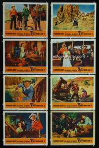 v150 7 MEN FROM NOW 8 movie lobby cards '56 Randolph Scott, Boetticher