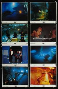 v155 ABYSS 8 movie lobby cards '89 James Cameron, Harris, Mastrantonio
