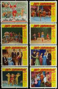 v160 AIN'T MISBEHAVIN' 8 movie lobby cards '55 Piper Laurie, Van Doren