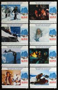 v163 ALIVE 8 movie English lobby cards '93 Ethan Hawke, Vincent Spano