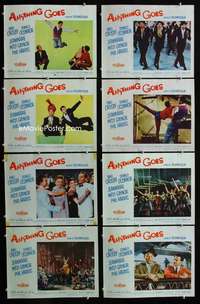 v174 ANYTHING GOES 8 movie lobby cards '56 Bing Crosby, Don O'Connor