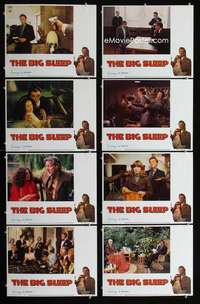 v199 BIG SLEEP 8 movie lobby cards '78 Robert Mitchum, James Stewart