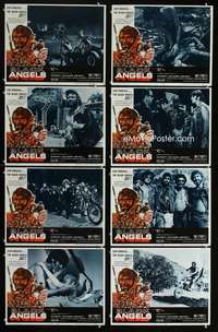v203 BLACK ANGELS 8 movie lobby cards '70 God forgives, but they don't!
