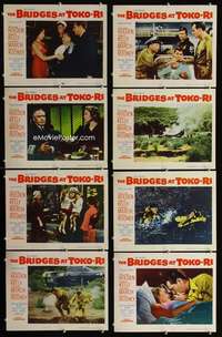 v219 BRIDGES AT TOKO-RI 8 movie lobby cards '54 Grace Kelly, Holden