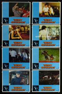 v224 BURNT OFFERINGS 8 movie lobby cards '76 Oliver Reed, Bette Davis