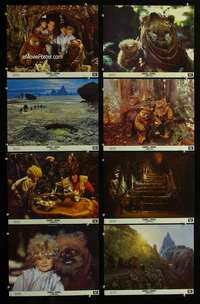 v230 CARAVAN OF COURAGE 8 color movie 11x14 stills '84 An Ewok Adventure!