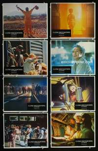 v245 CLOSE ENCOUNTERS OF THE THIRD KIND 8 movie lobby cards '77 Spielberg