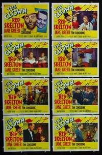 v247 CLOWN 8 movie lobby cards '53 great Red Skelton portrait!