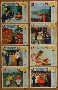 v251 COME SEPTEMBER 8 movie lobby cards '61 Sandra Dee, Rock Hudson