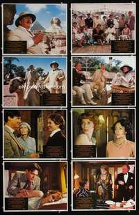 v271 DEATH ON THE NILE 8 movie lobby cards '78 Peter Ustinov in Egypt!