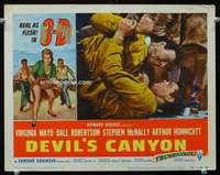 v019 DEVIL'S CANYON movie lobby card #3 '53 sexy 3-D Virginia Mayo!