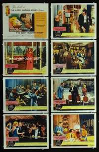 v284 EDDY DUCHIN STORY 8 movie lobby cards '56 Tyrone Power, Kim Novak