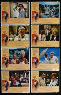 v298 EVIL UNDER THE SUN 8 movie lobby cards '82 Agatha Christie, Shaffer